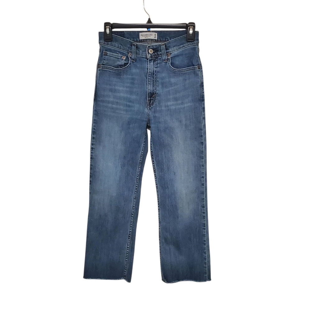 Abercrombie & Fitch The 90’s Relaxed Jean 25/0R High Rise Frayed Hem Ankle Pants